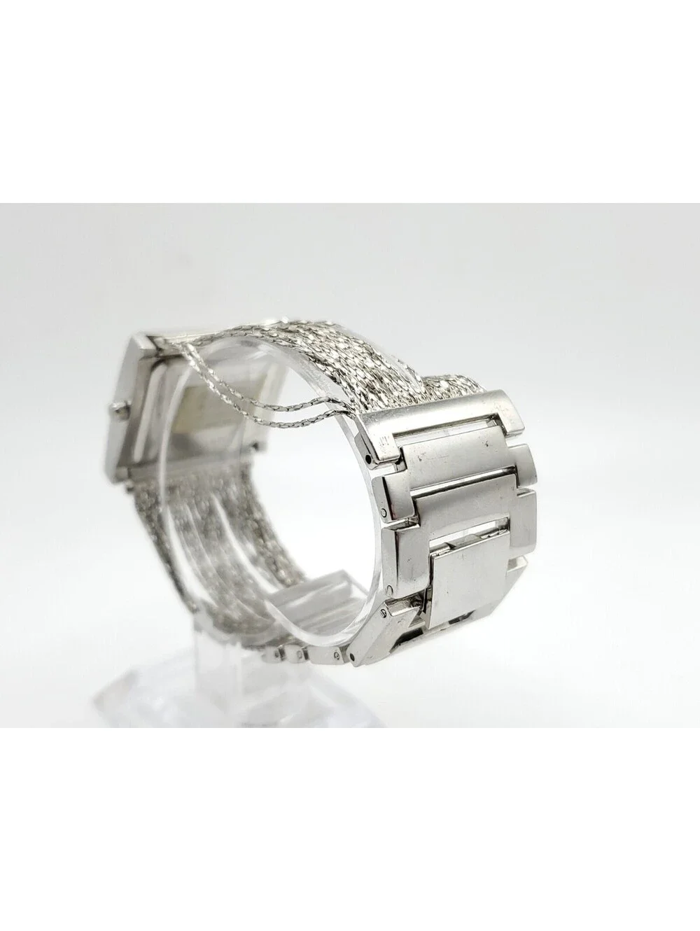 NY&C Quartz Womens Watch New Battery Silver Tone Chain Band 30mm